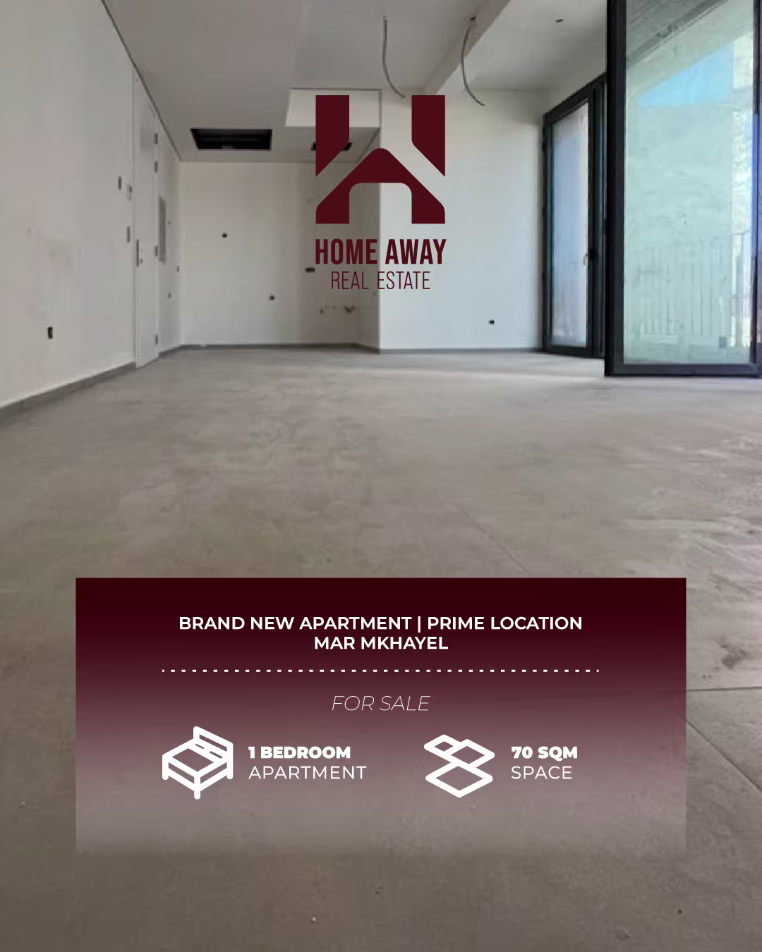 HA 124 MU 1B - 1 Bedroom Apartment for Sale in Mar Mkhayel